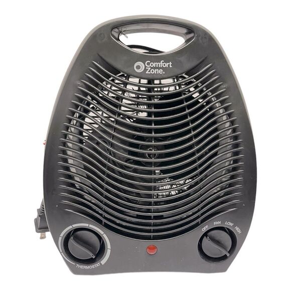 Comfort Zone CZ40BK 750/1,500-Watt Fan & Heater - Picture 1 of 6